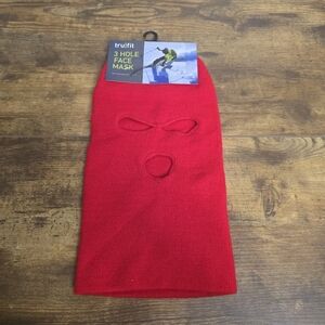 New Trufit Vibrant Red Face Mask One Size